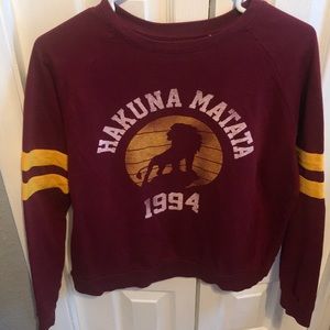 Lion king crew neck sweater